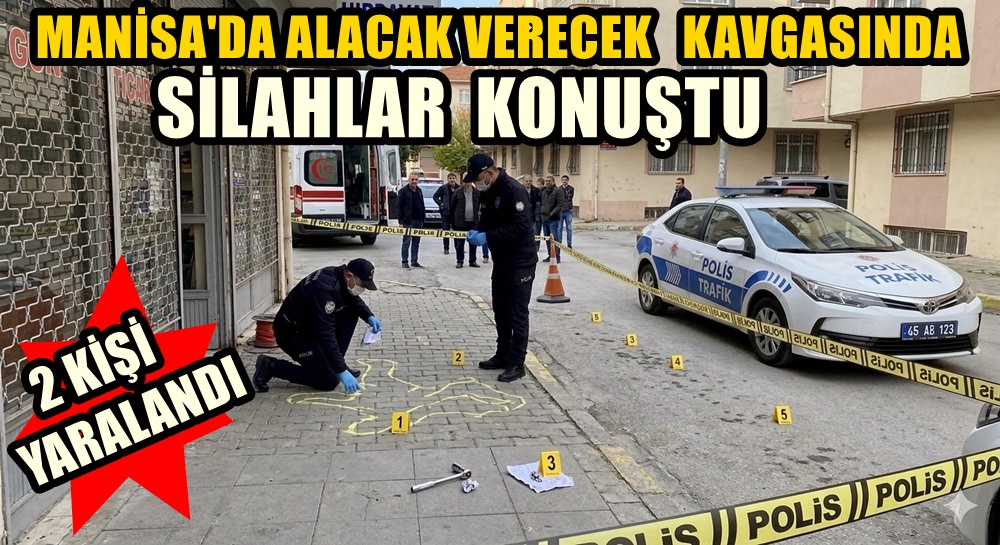 Manisa'da silahlı kavga 2 yaralı