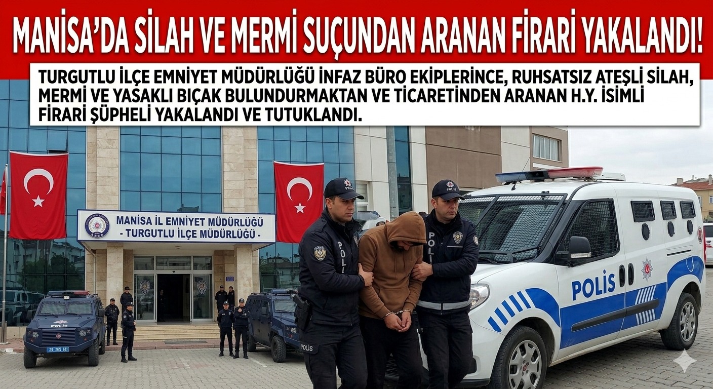 Turgutlu Polisinden Kaçamadı: Silah Ticareti ve Bulundurma Suçundan Aranan Şahıs Tutuklandı