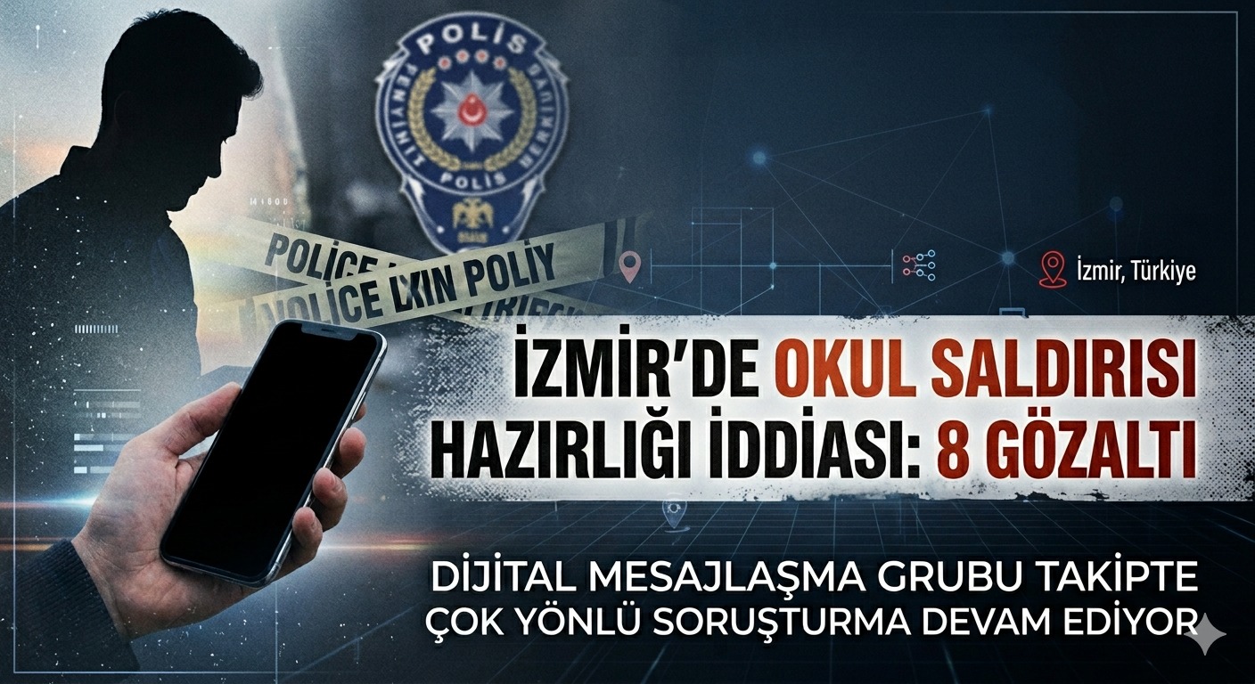 İzmir’de Okul Saldırısı Hazırlığı İddiası: 8 Öğrenci Gözaltına Alındı