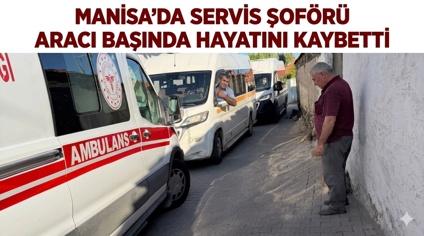KULA'DA ŞOFÖR ESNAFI YASTA: SERVİS ARACININ BAŞINDA KALP KRİZİ GEÇİREN DEDE KANLI (57) HAYATINI KAYBETTİ