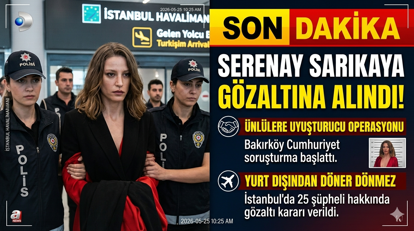 Serenay Sarıkaya gözaltına alındı!