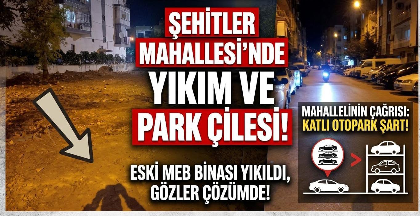 Şehzadeler’de Yıkılan Eski İlçe Milli Eğitim Binası İçin Katlı Otopark Çağrısı