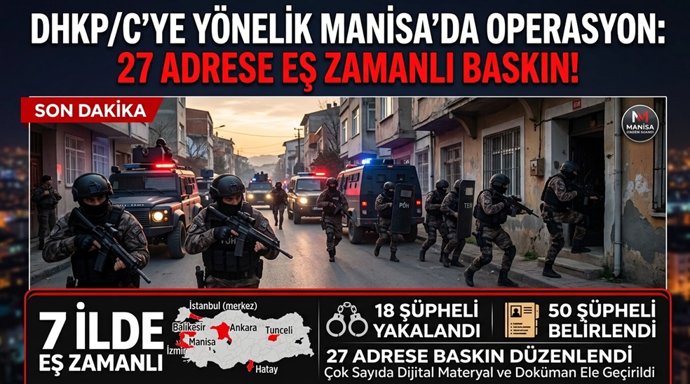 DHKP/C'ye yönelik 7 ilde operasyon: 18 gözaltı